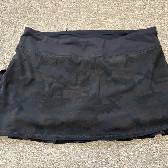 lululemon athletica Dresses & Skirts - Camouflage Black Skirt